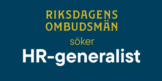 Riksdagens ombudsmän söker HR-generalist